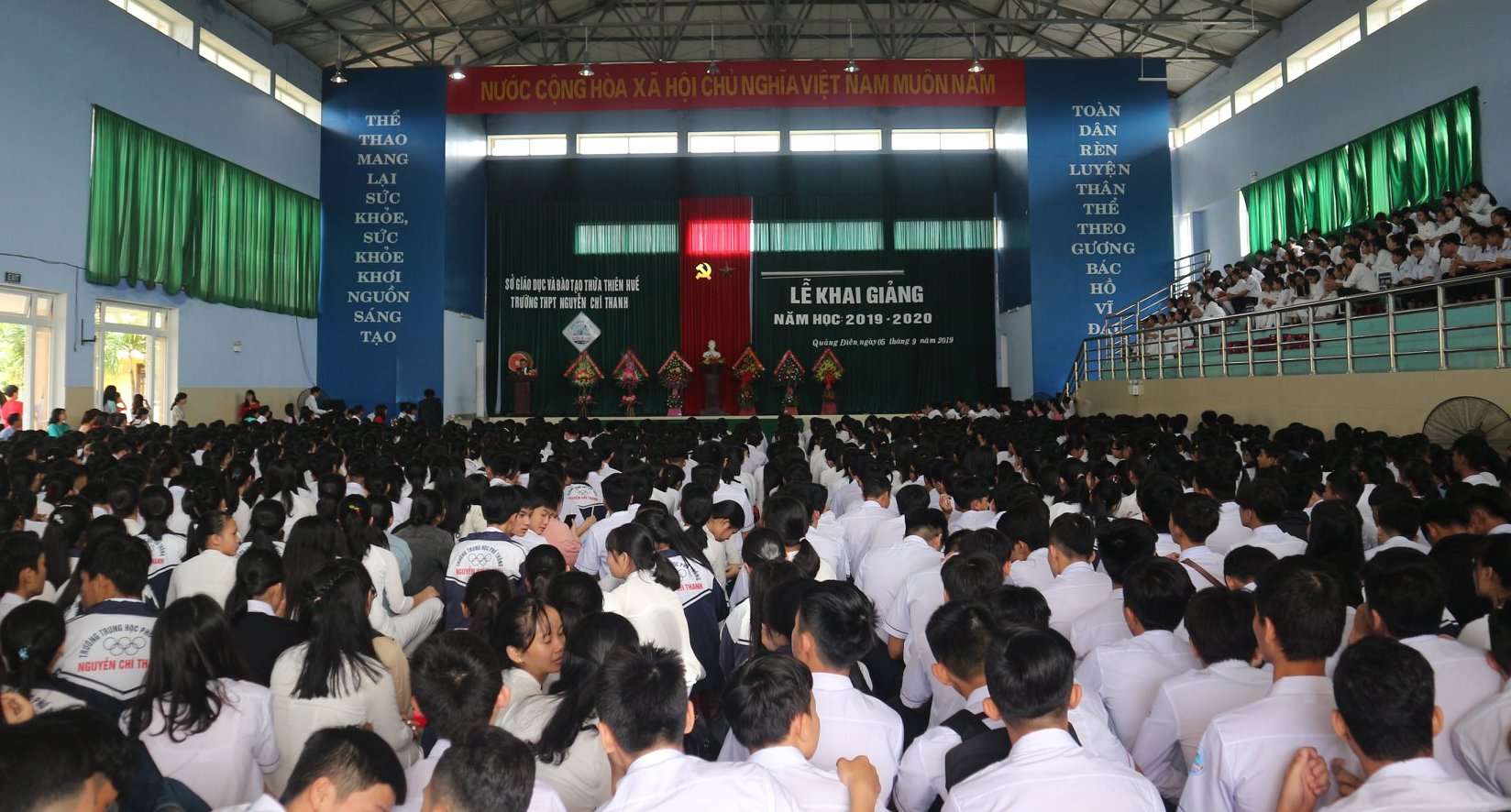 Lễ Khai giảng tại trường THPT Nguyễn Chí Thanh